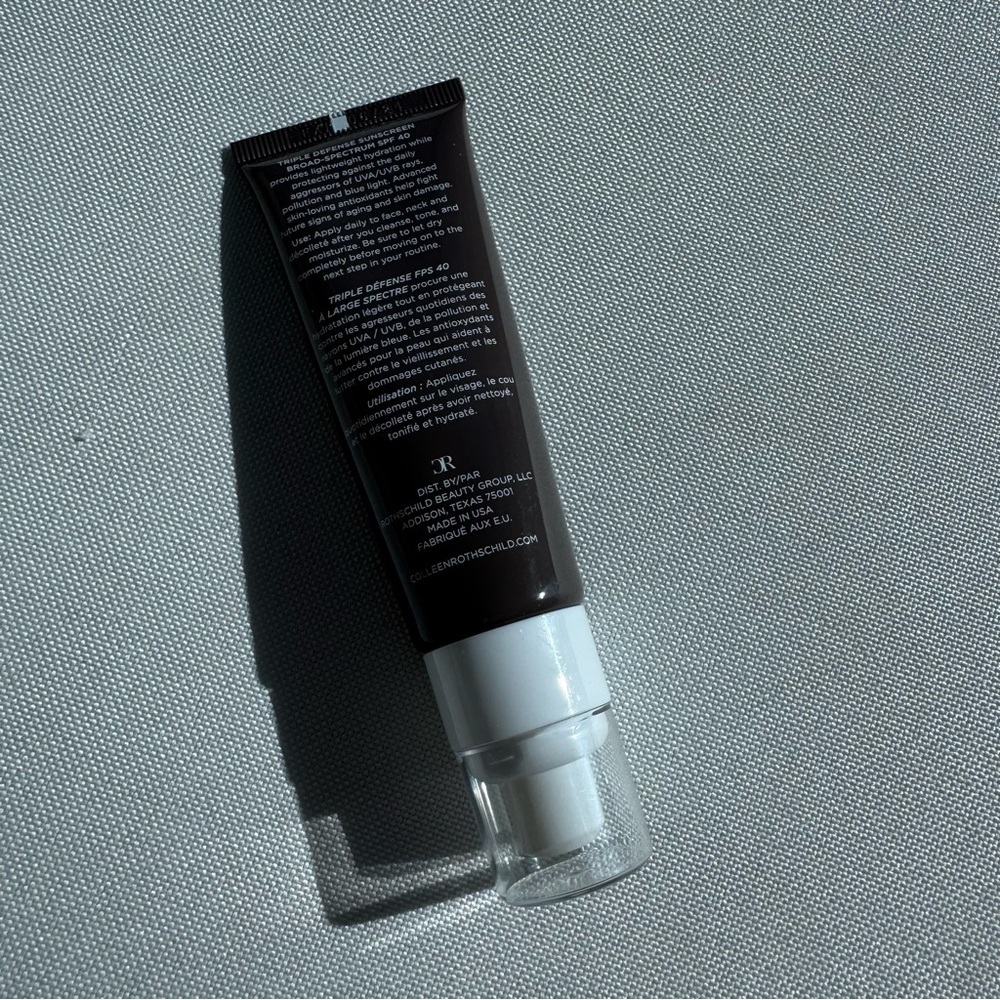 NWT Colleen Rothschild Triple Defense Sunscreen Broad-Spectrum SPF 40 - Picture 3 of 3